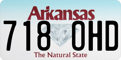 AR license plate 718OHD