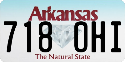 AR license plate 718OHI