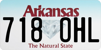 AR license plate 718OHL
