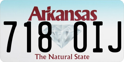 AR license plate 718OIJ