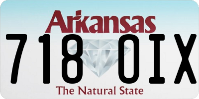 AR license plate 718OIX
