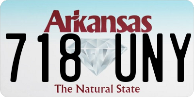 AR license plate 718UNY