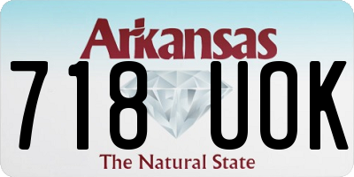 AR license plate 718UOK