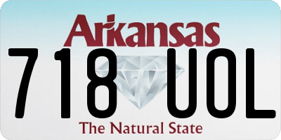 AR license plate 718UOL