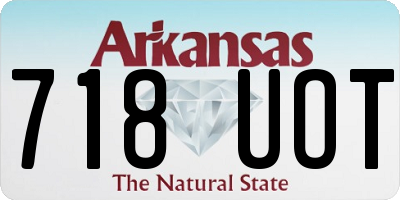 AR license plate 718UOT