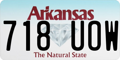 AR license plate 718UOW