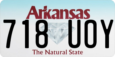 AR license plate 718UOY