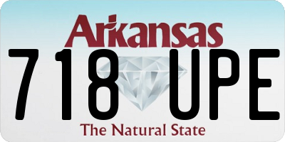 AR license plate 718UPE