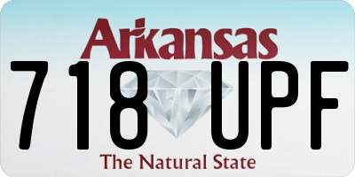 AR license plate 718UPF