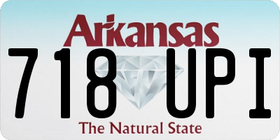 AR license plate 718UPI