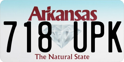 AR license plate 718UPK
