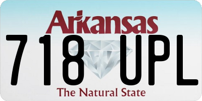 AR license plate 718UPL
