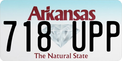AR license plate 718UPP
