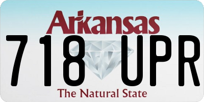 AR license plate 718UPR