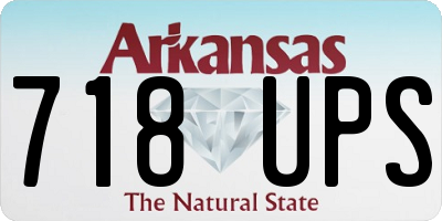 AR license plate 718UPS