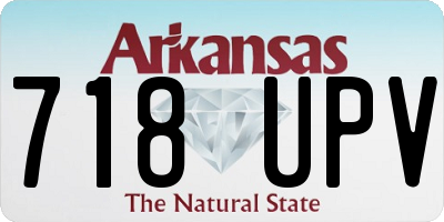 AR license plate 718UPV