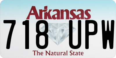 AR license plate 718UPW