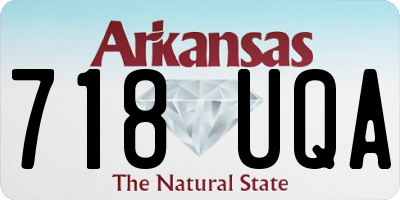 AR license plate 718UQA