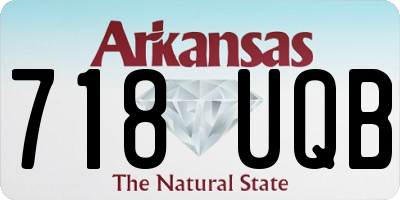 AR license plate 718UQB