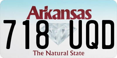 AR license plate 718UQD