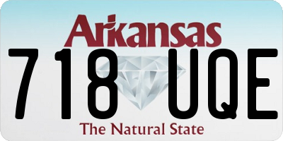 AR license plate 718UQE