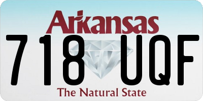 AR license plate 718UQF