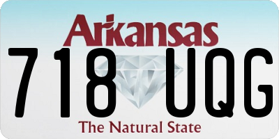 AR license plate 718UQG