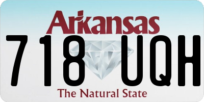 AR license plate 718UQH