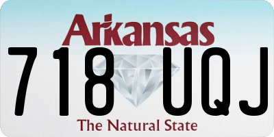 AR license plate 718UQJ