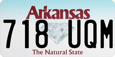 AR license plate 718UQM
