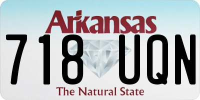 AR license plate 718UQN