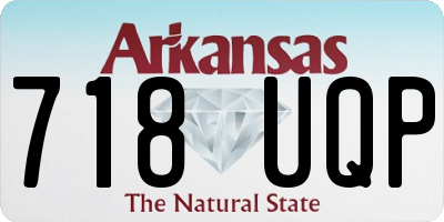 AR license plate 718UQP