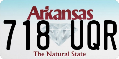 AR license plate 718UQR