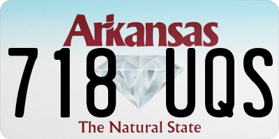AR license plate 718UQS