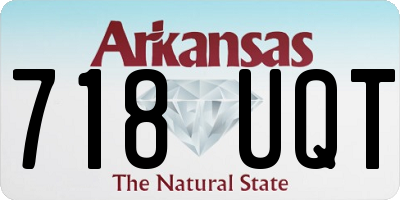 AR license plate 718UQT