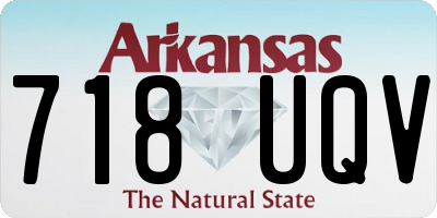 AR license plate 718UQV