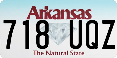 AR license plate 718UQZ