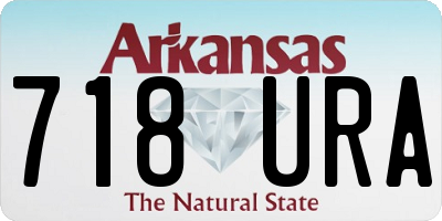 AR license plate 718URA