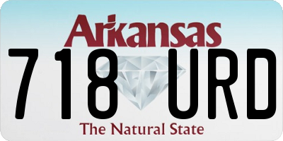 AR license plate 718URD