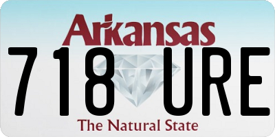 AR license plate 718URE