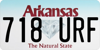 AR license plate 718URF