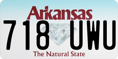 AR license plate 718UWU