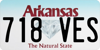 AR license plate 718VES