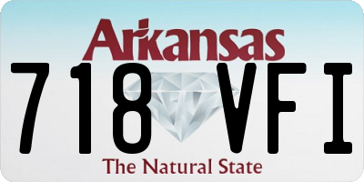 AR license plate 718VFI