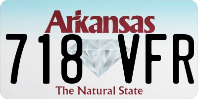 AR license plate 718VFR