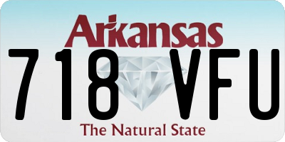 AR license plate 718VFU