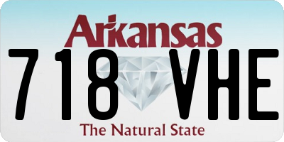 AR license plate 718VHE