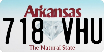 AR license plate 718VHU