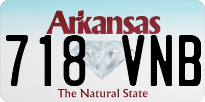 AR license plate 718VNB