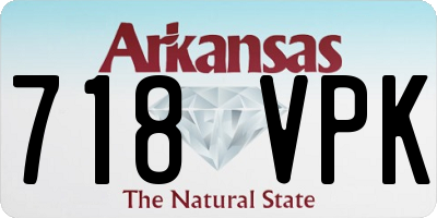 AR license plate 718VPK